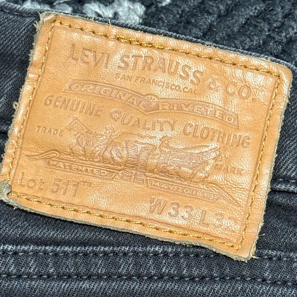 Levi’s 511 Slim Jeans Men’s 33 Straight Leg Casual Classic Denim - Picture 4 of 9